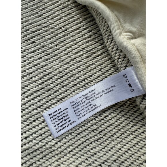 EILEEN FISHER Organic Cotton Open-Front Cardigan Gray Textured Women's Sz XL - Picture 10 of 11